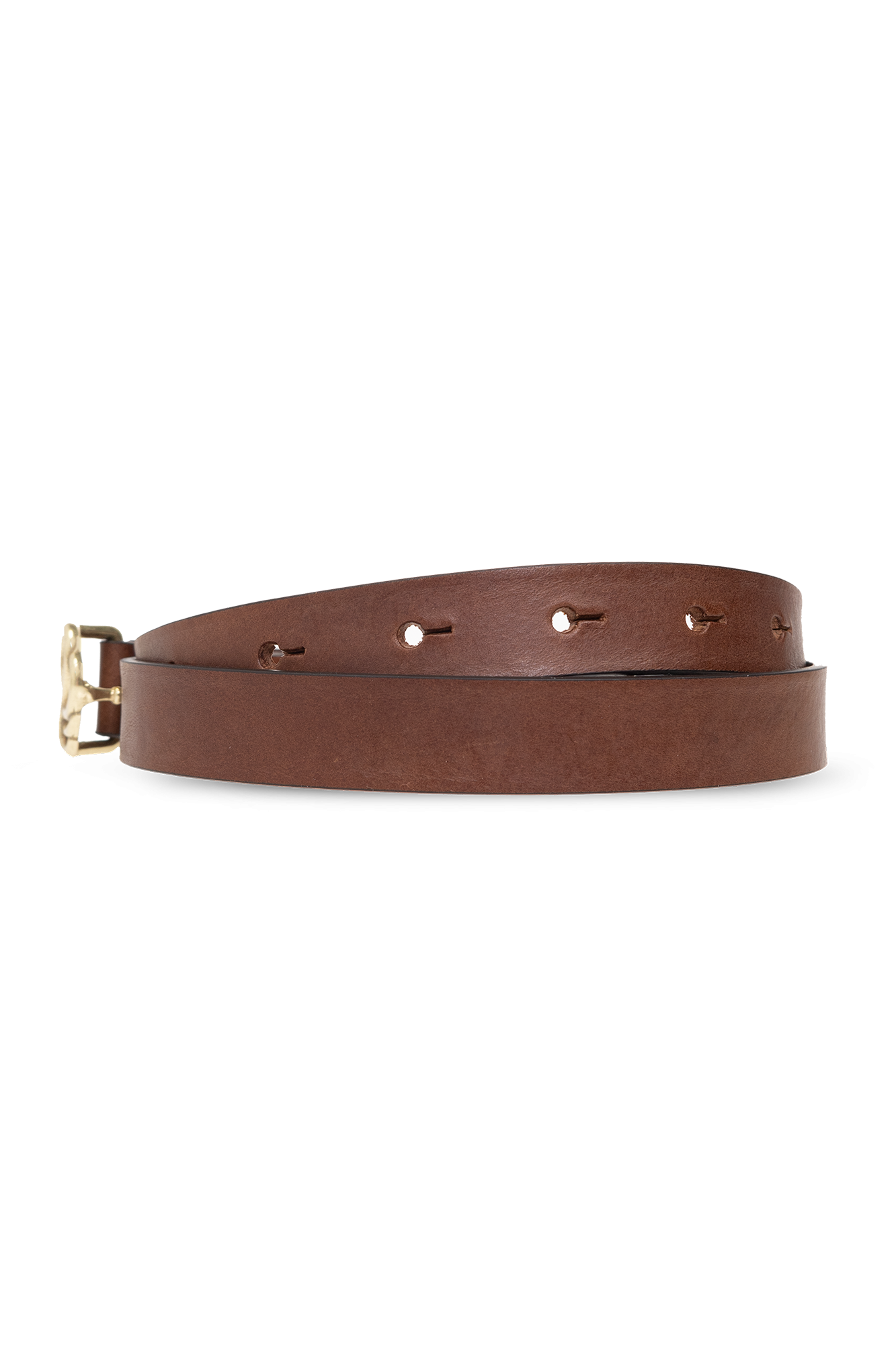 Brown Ouma leather belt By Malene Birger GenesinlifeShops Spain